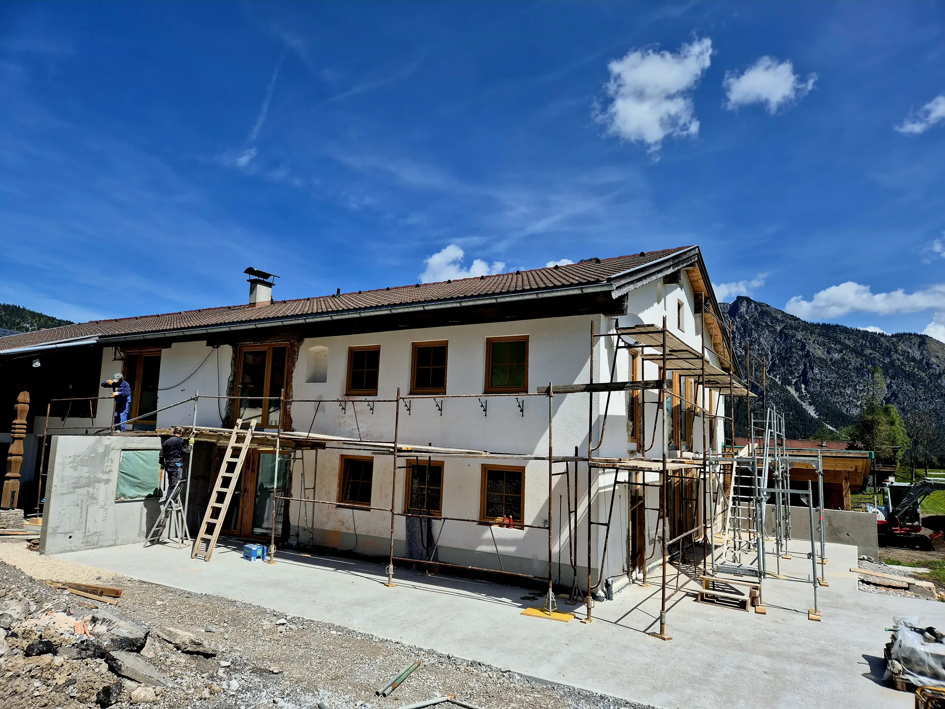 Baustelle Unterkunft Heiterwang