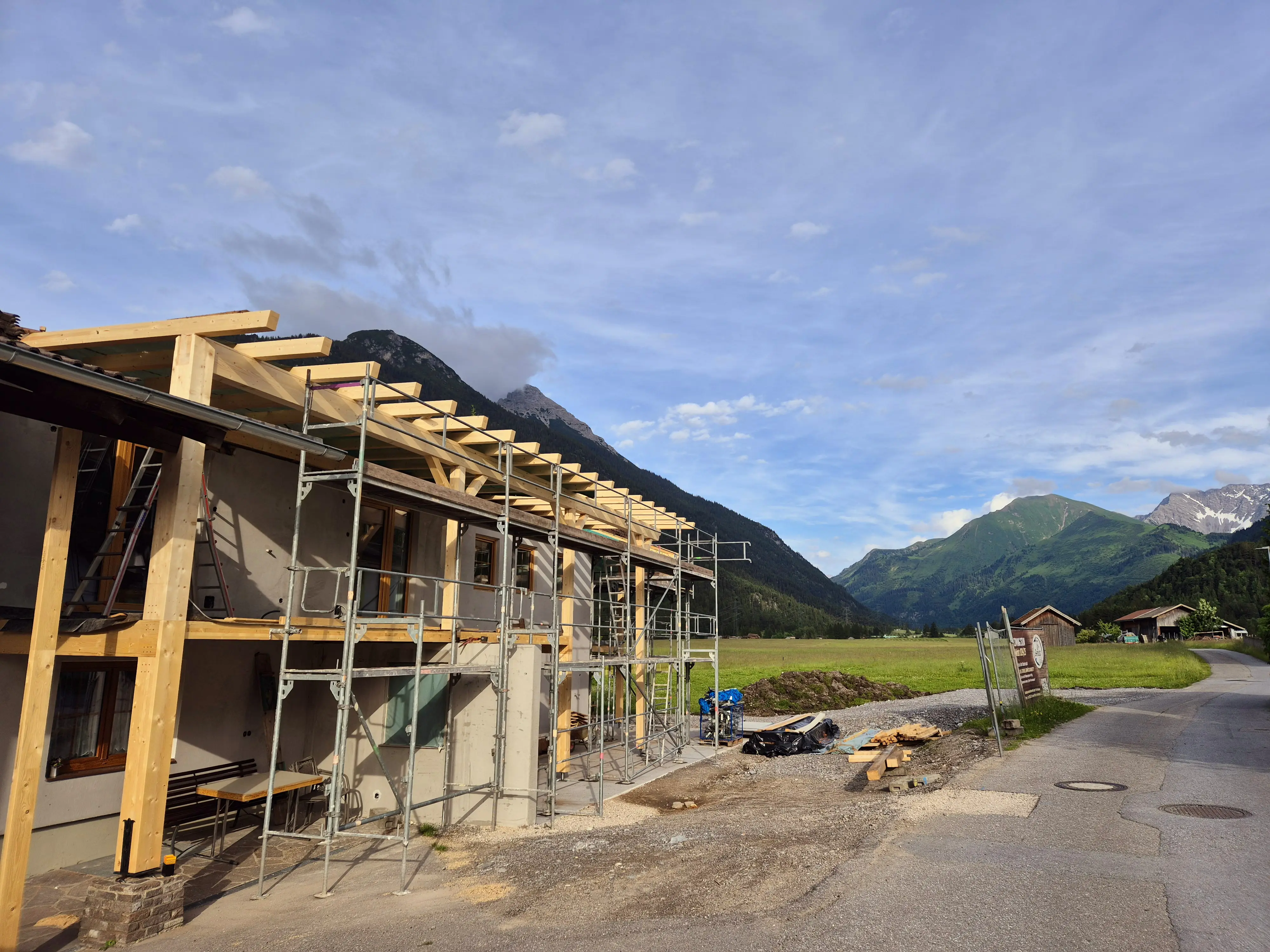 Baustelle Unterkunft Heiterwang