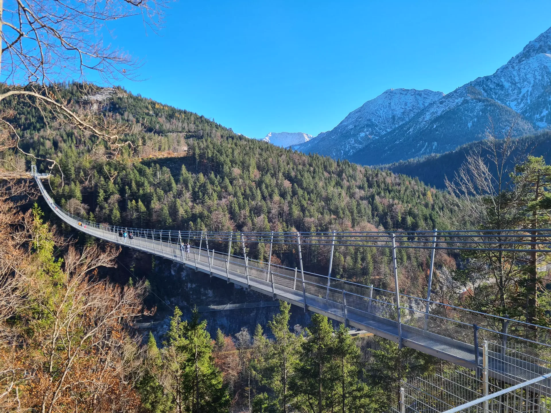 Highline 179 Hängebrücke bei Reutte, Österreich