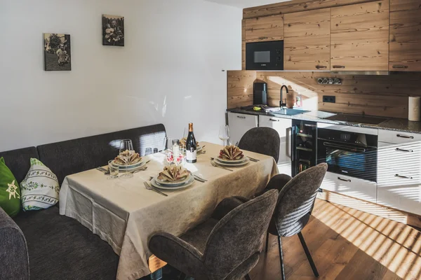 gemütliche Küche in der Ferienwohnung Heiterwang